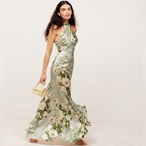 REFORMATION Veria Silk Dress